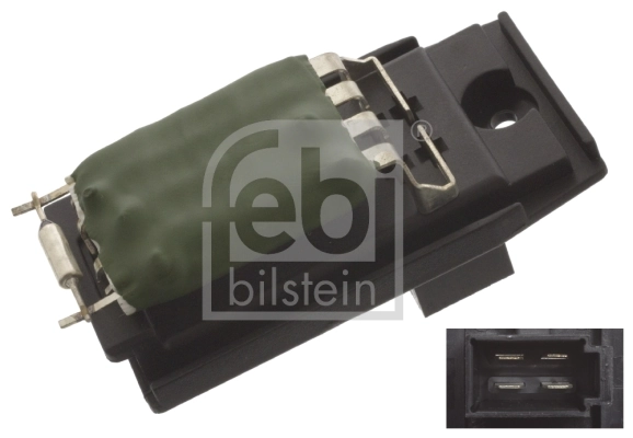 Resistor, interior blower